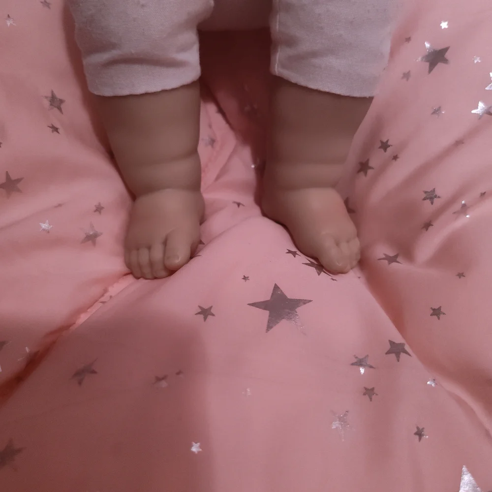 Asian Berengeuer Sweet Baby Doll in Denim Dress with Pink and Purple Details - Picture 10 of 16